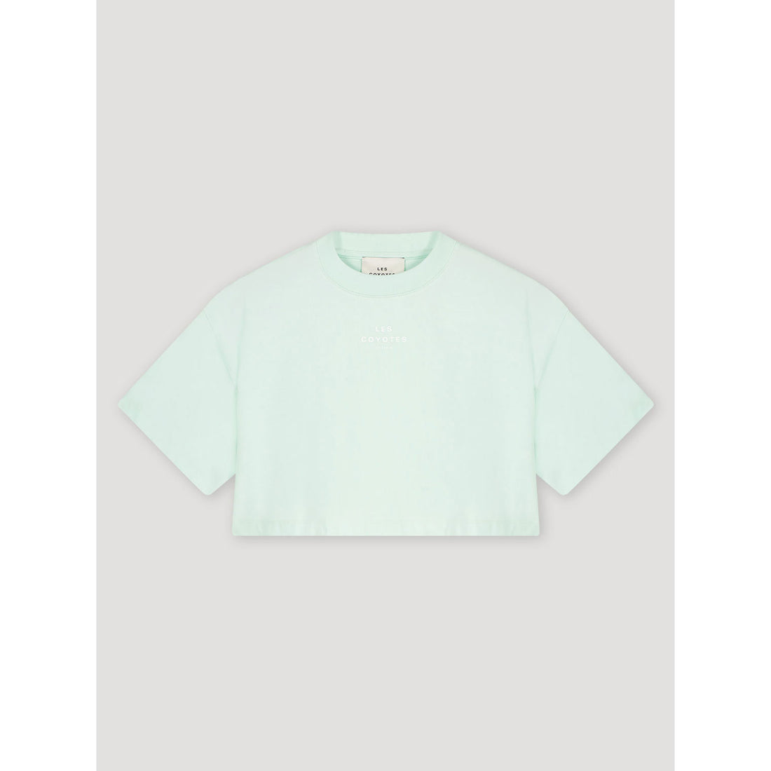 Les Coyotes De Paris Light Mint Logo Cropped Tee