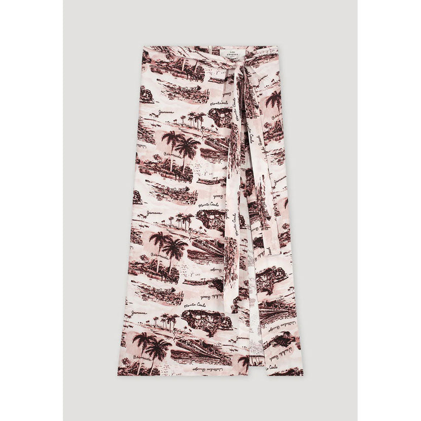 Les Coyotes De Paris Summer Postcard Print Sasha Skirt
