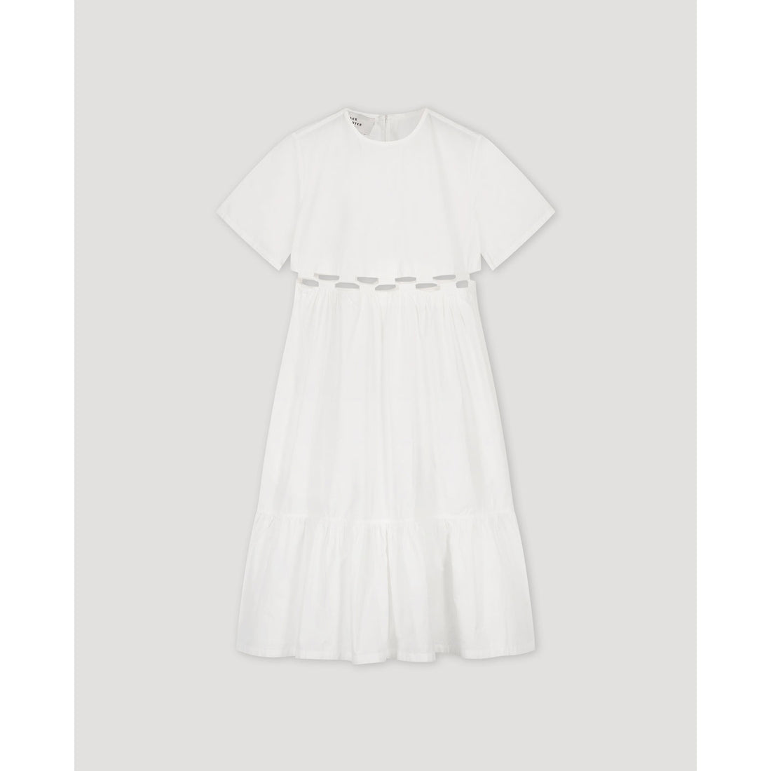 Les Coyotes De Paris Off White Tied Cotton Dress – Ladida