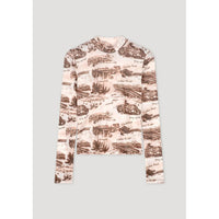 Les Coyotes De Paris Summer Postcard Print Laiza Top