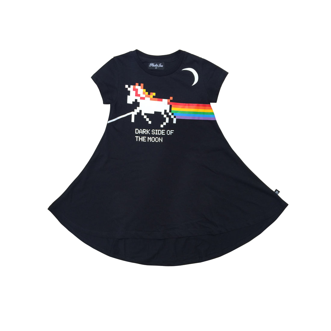 Plastic Jus Black Dark Side Twirling Dress
