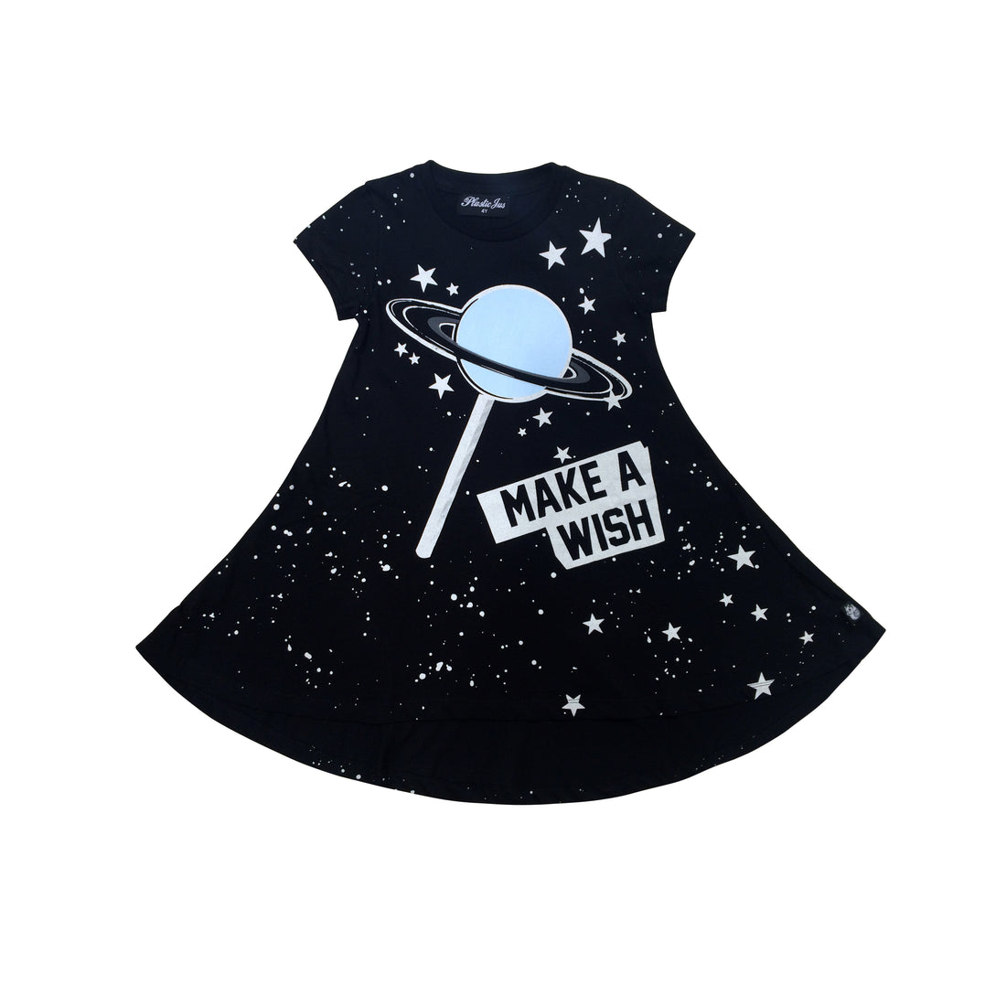 Plastic Jus Black Aqua Space Lollipop Twirling Dress