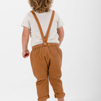 Sproet and Sprout Caramel Suspender Pants