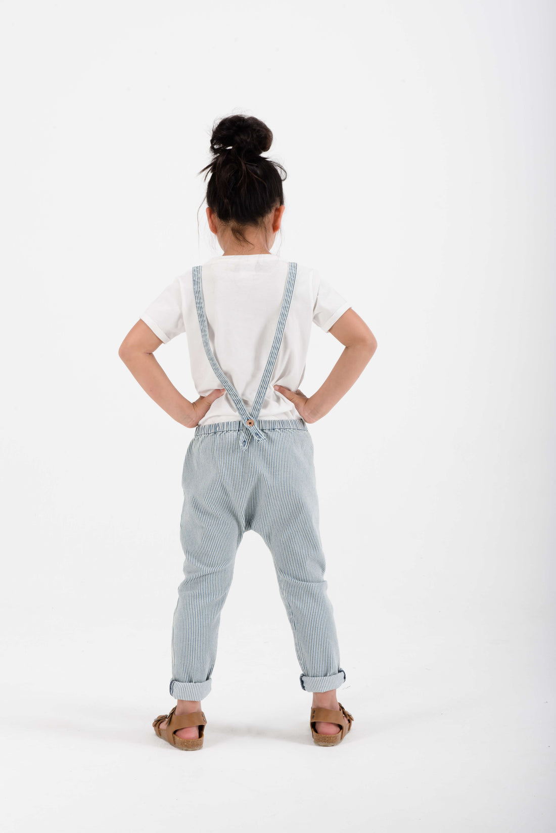Sproet and Sprout Denim Stripe Suspender Pants