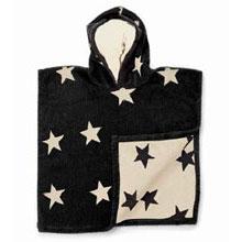 NUNUNU Black/Natural Star Poncho