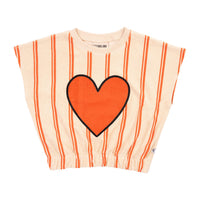 Carlijnq Stripes Flame Terry Towel No Sleeve Top