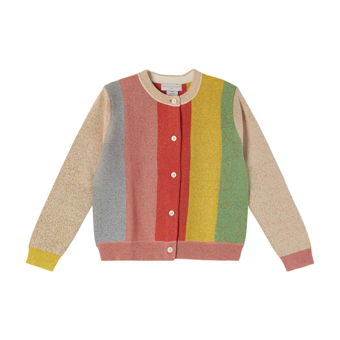 Stella McCartney Striped Lurex Knit Cardigan