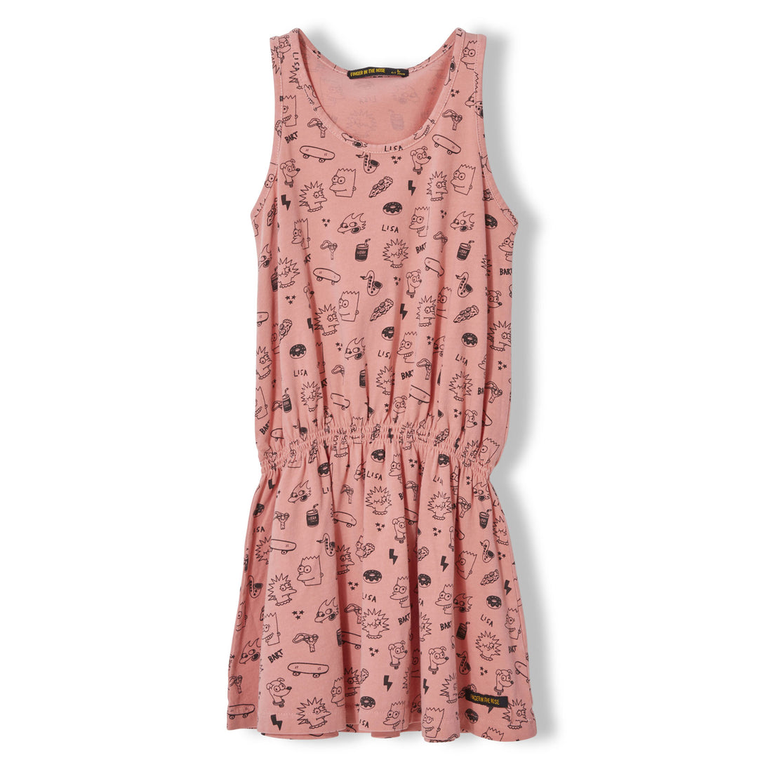 Finger in the Nose Milky Pink Simpsons Summer Dress