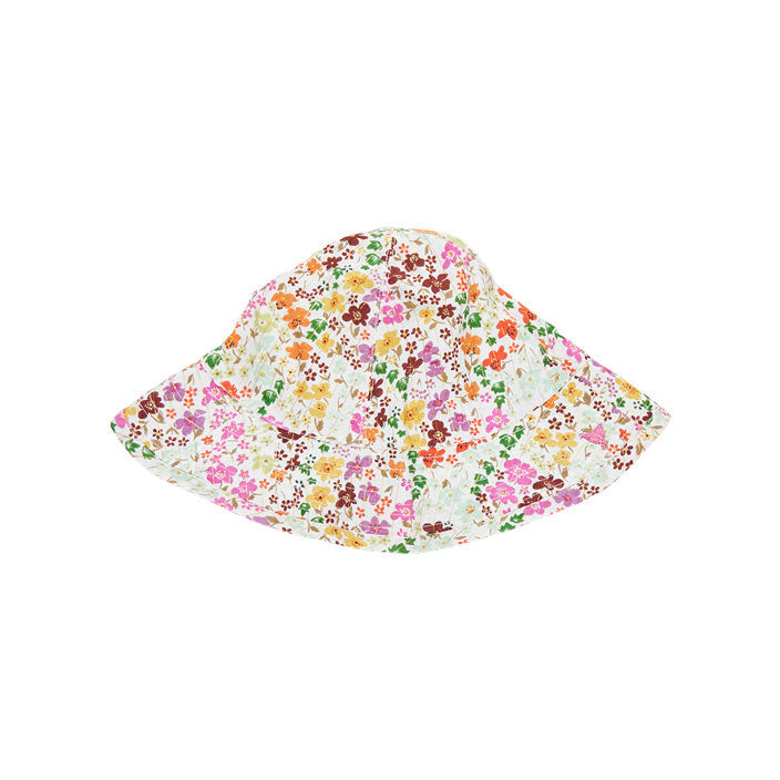 Pink Chicken Baby Sun Hat - Multi Ditsy Floral