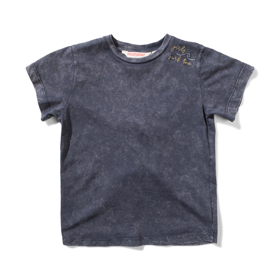 Munster Kids Washed Black Surf Tee