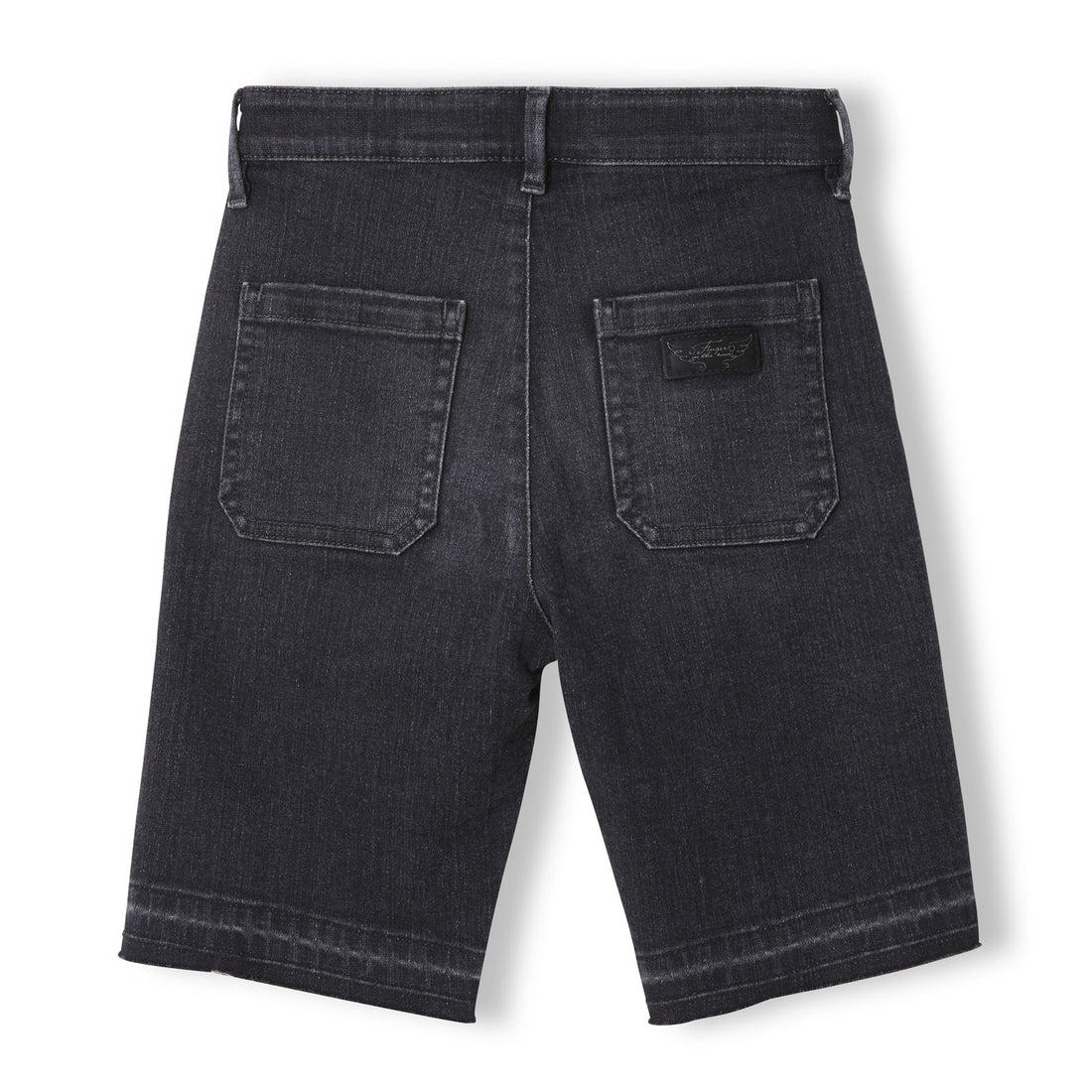 Finger in the Nose Black Denim Unstitched Shorts