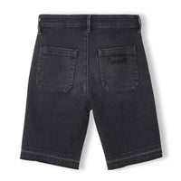 Finger in the Nose Black Denim Unstitched Shorts
