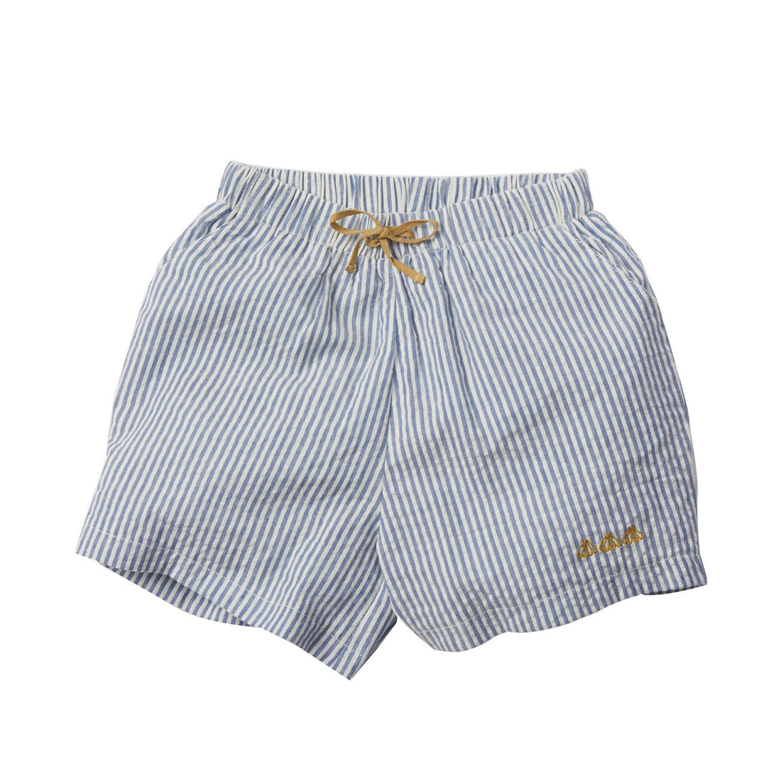 Bonheur du Jour Blue Stripes Surfer Shorts