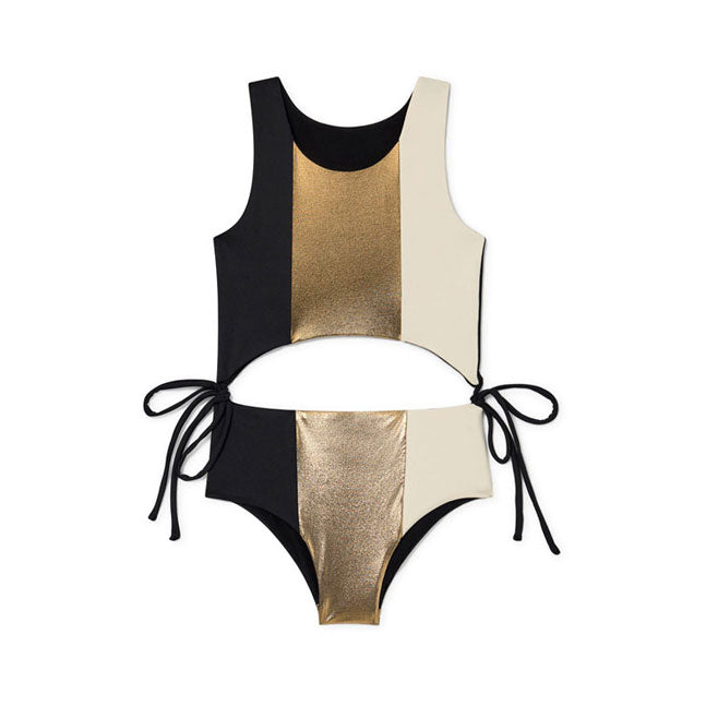 Little Creative Factory Cream Gold Black Shave Ice Trikini