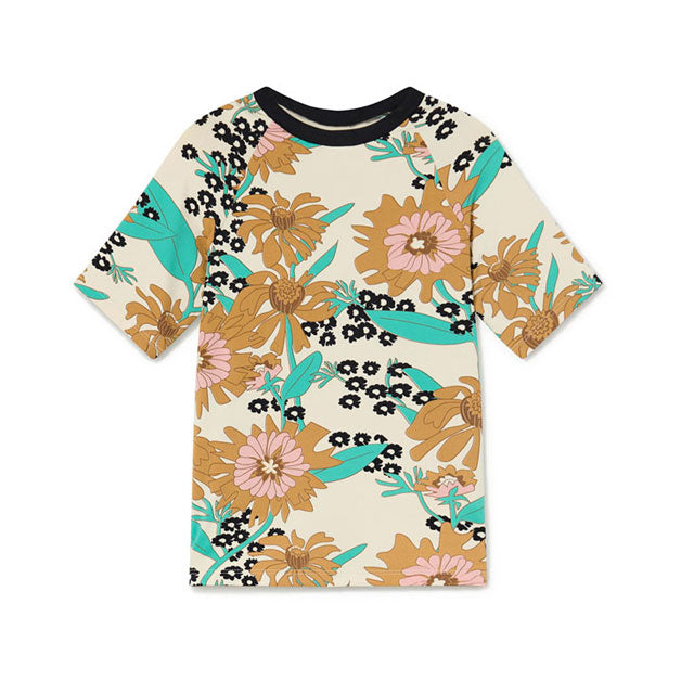 Little Creative Factory Flower Print Hawaii Sun Protector T-Shirt