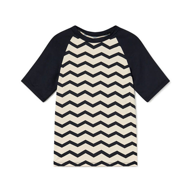 Little Creative Factory Black Wavy Sun Protector T-Shirt