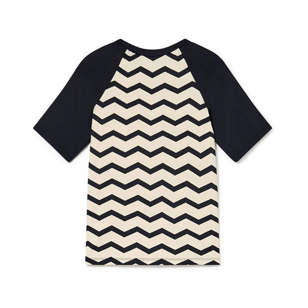 Little Creative Factory Black Wavy Sun Protector T-Shirt