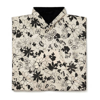 Little Creative Factory Cream & Black Aloha Terry Poncho