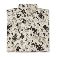 Little Creative Factory Cream & Black Aloha Terry Poncho