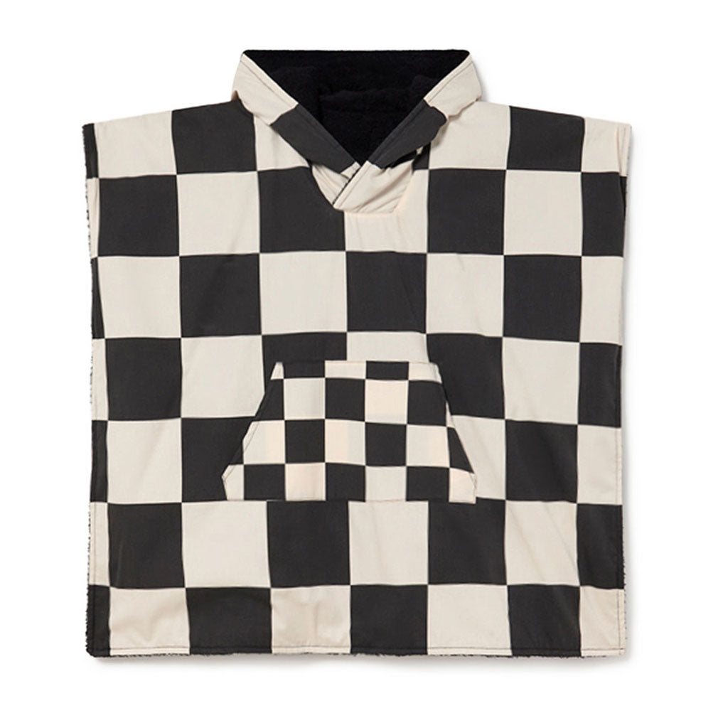Little Creative Factory Cream & Black Hawaii Terry Poncho