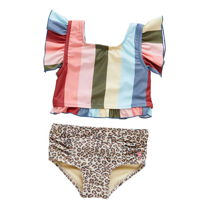 Pink Chicken Elsie Tankini - Multi Wide Stripe