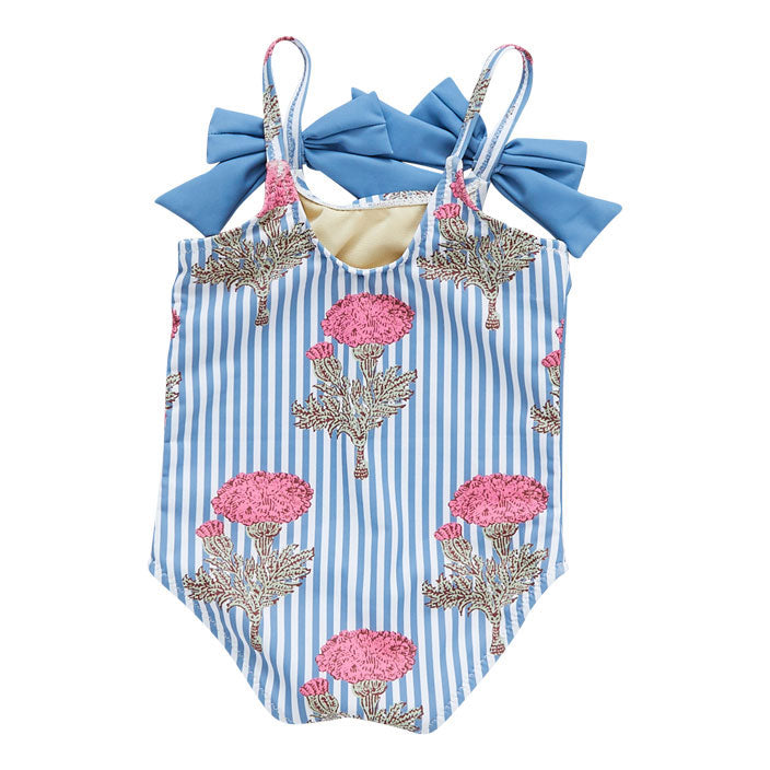 Pink Chicken Lulu Suit - Blush Marigold Stripe