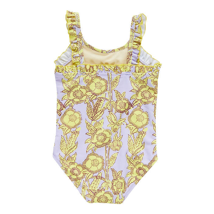 Pink Chicken Claire Suit - Lavender Stem Floral