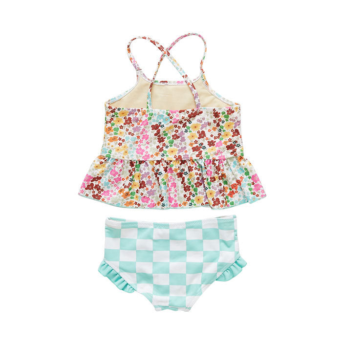 Pink Chicken Joy Tankini - Multi Ditsy Floral