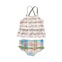 Pink Chicken Joy Tankini - Pink Rainbow Trout