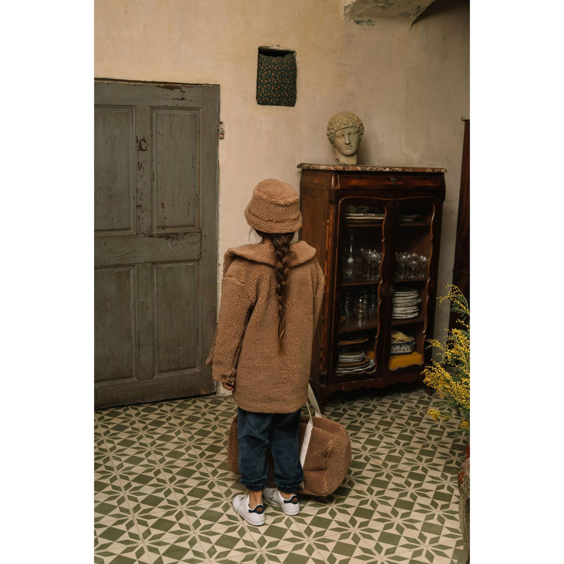 We are Kids Marron Glac� + Midnight Blue Fred Bag