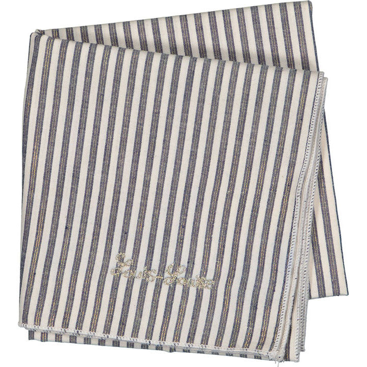 Louis Louise Navy Stripe Lurex Sissi Scarf