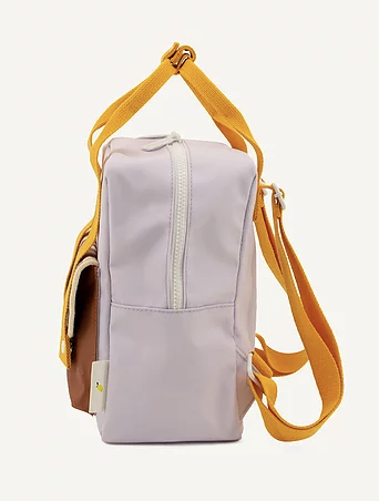Sticky Lemon Chocolate Sundae/Daisy Yellow/Mauve Lilac Gingham Small Backpack