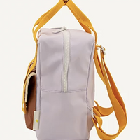Sticky Lemon Chocolate Sundae/Daisy Yellow/Mauve Lilac Gingham Small Backpack