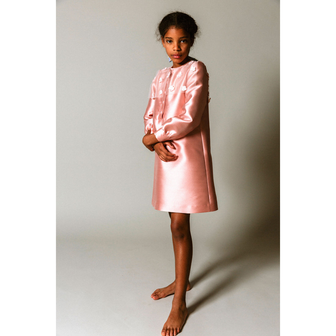 pink mikado dress LONG LIGHT PINK MIKADO DRESS