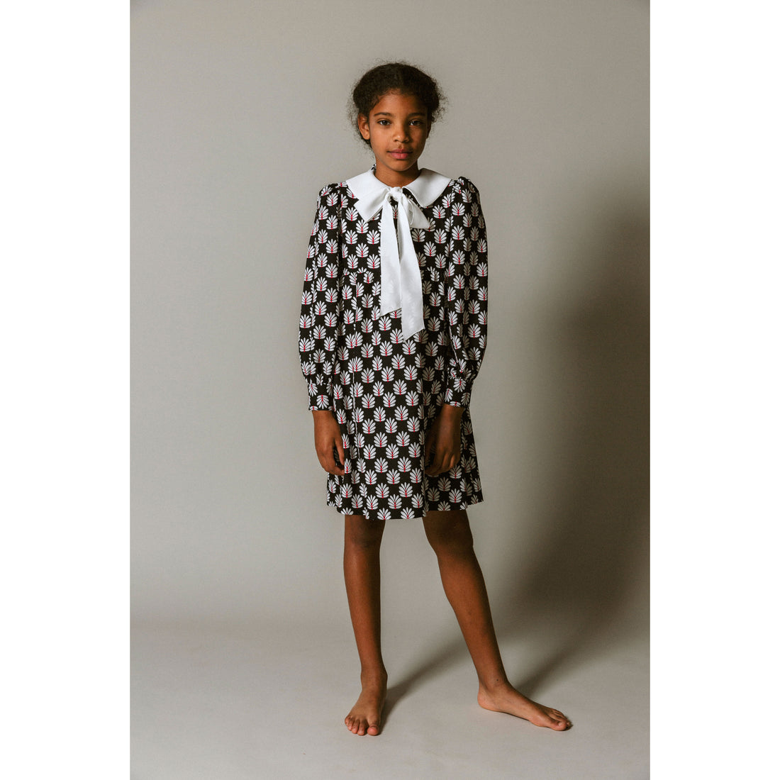 Lemoniez Geometric Flowers A-line Romeo Dress