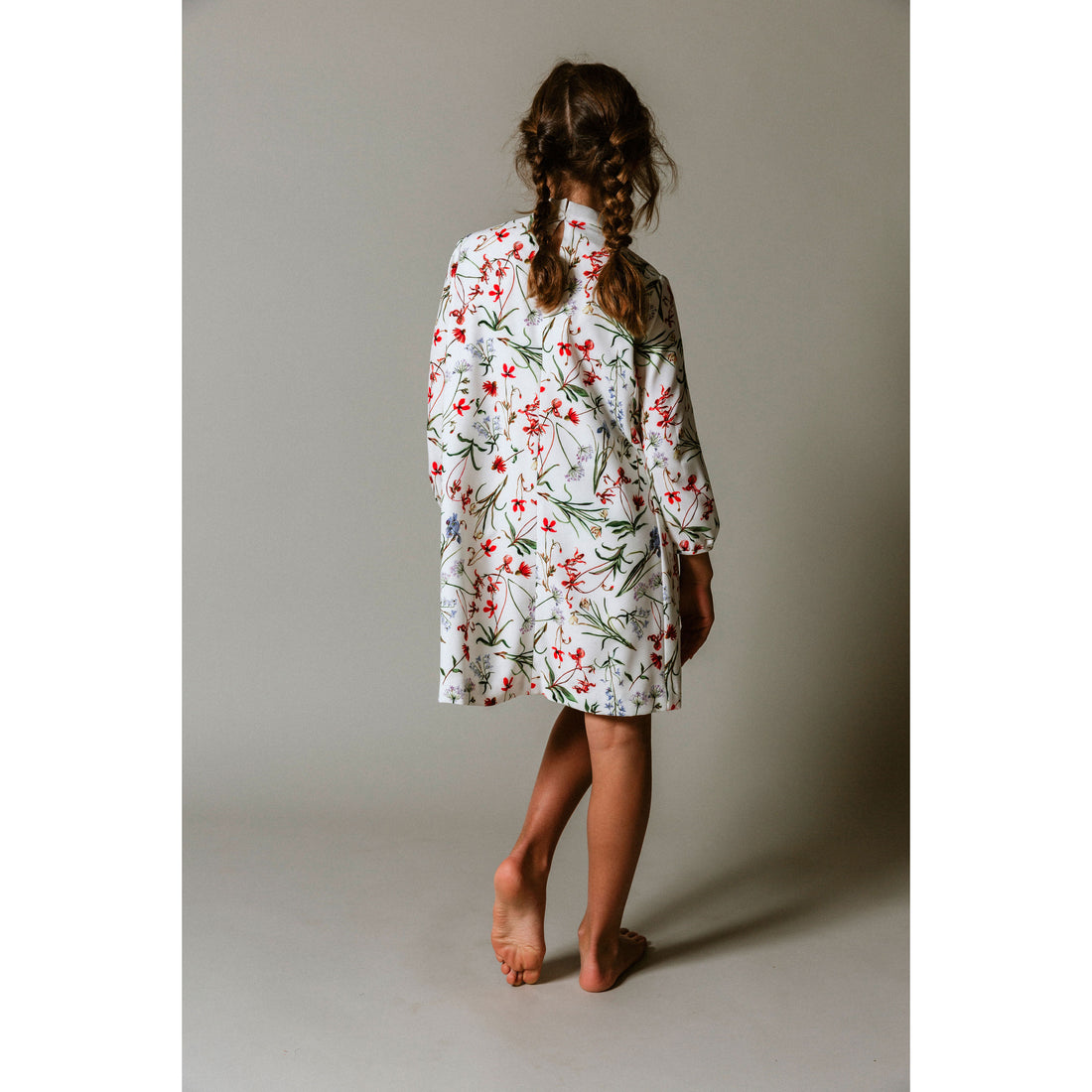 Lemoniez Flower Print A-line Romeo Dress