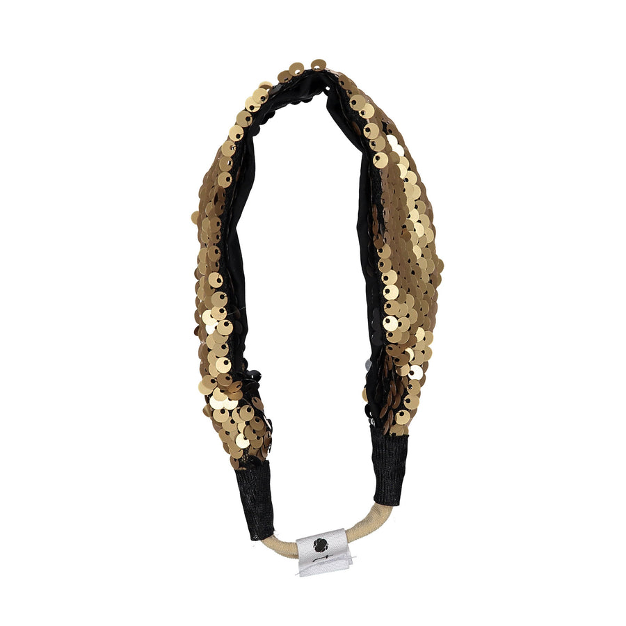 Knot Hairbands Gold Sparkle Band