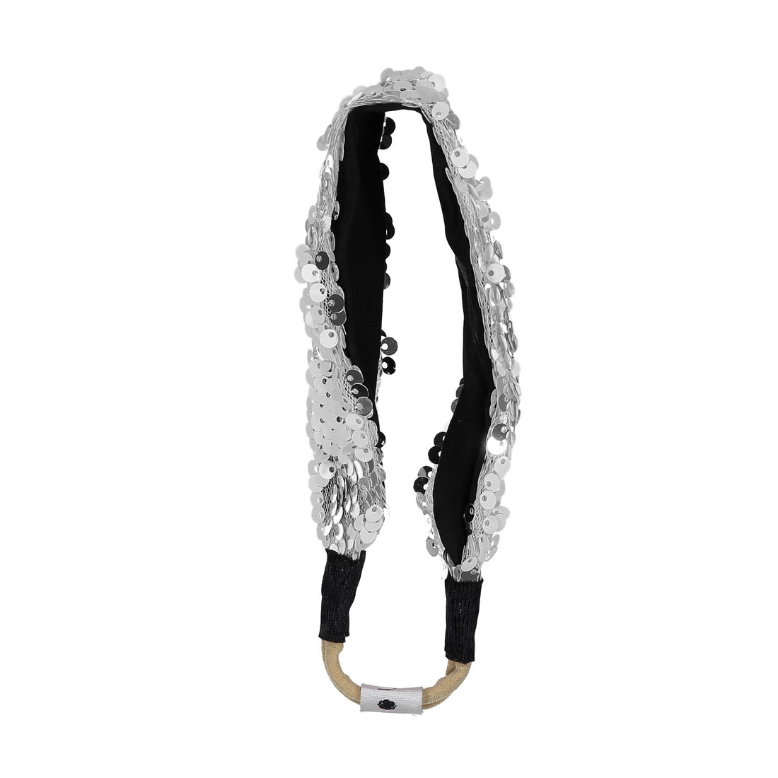 Knot Hairbands White Sparkle Band