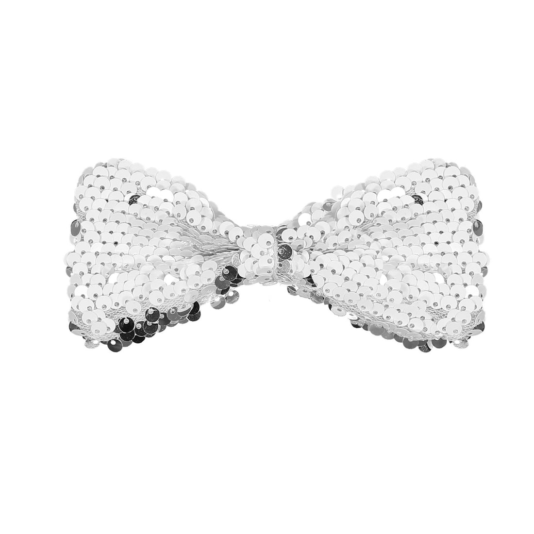 Knot Hairbands White Sparkle Clip