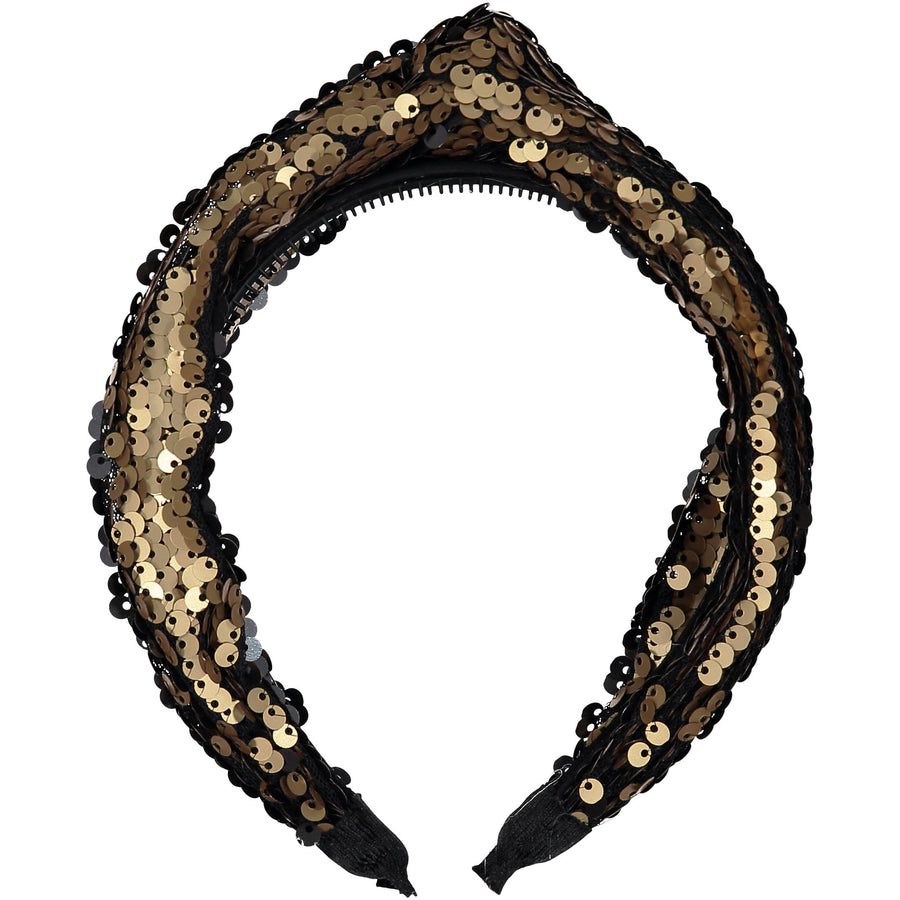 Knot Hairbands Gold Sparkle Headband
