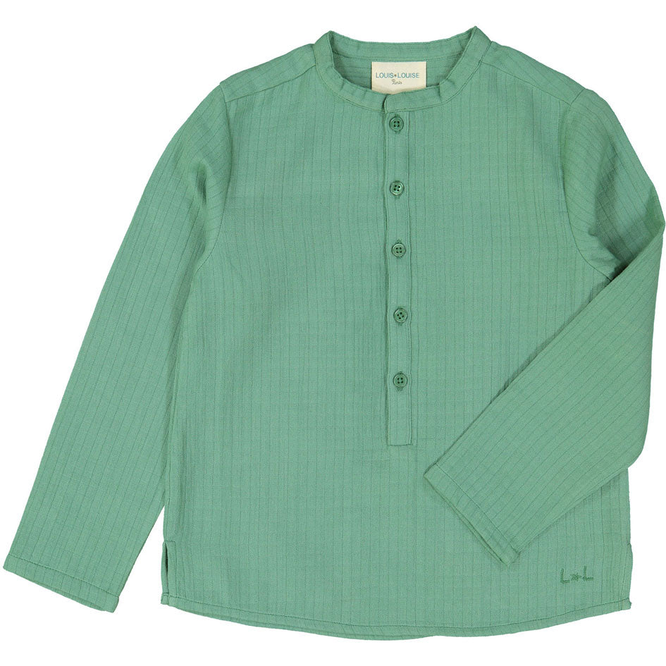 Louis Louise Green Ribbed Grand Pere Tunic