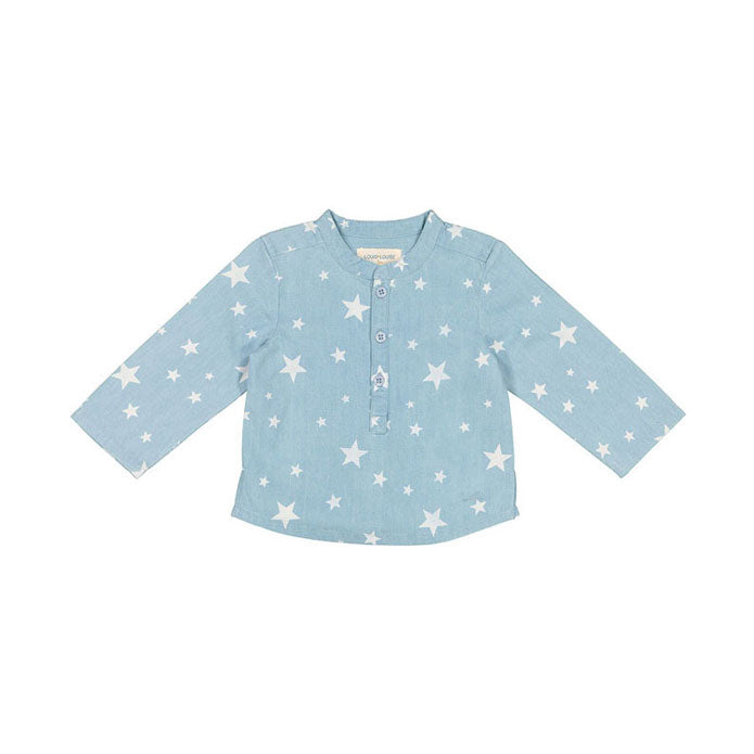 Louis Louise Light Chambray Stars Baby Grand Pere Tunic