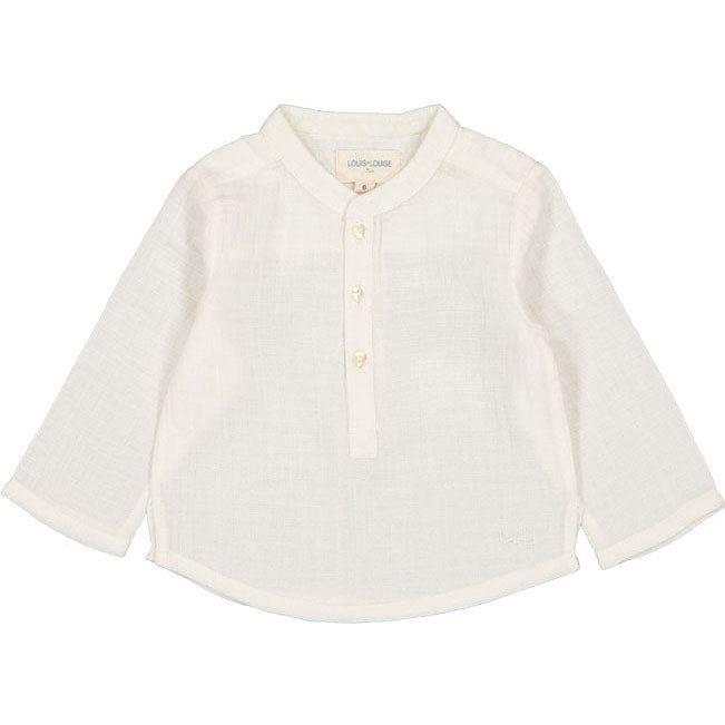 Louis Louise Cream Organic Cotton Grand-Pere Shirt