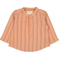 Louis Louise Pink Stripe Bayadere Grand-Pere Baby Shirt