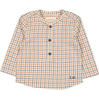 Louis Louise Cream Check Twill Grand-Pere Baby Shirt
