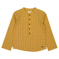Louis Louise Sand Check Grand-Pere Shirt