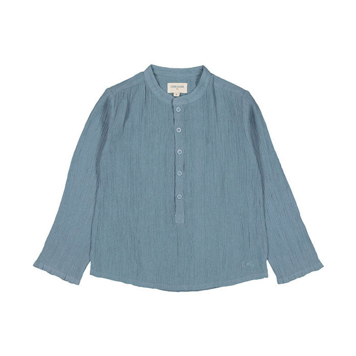 Louis Louise Blue Crepe Cotton Grand Pere Tunic