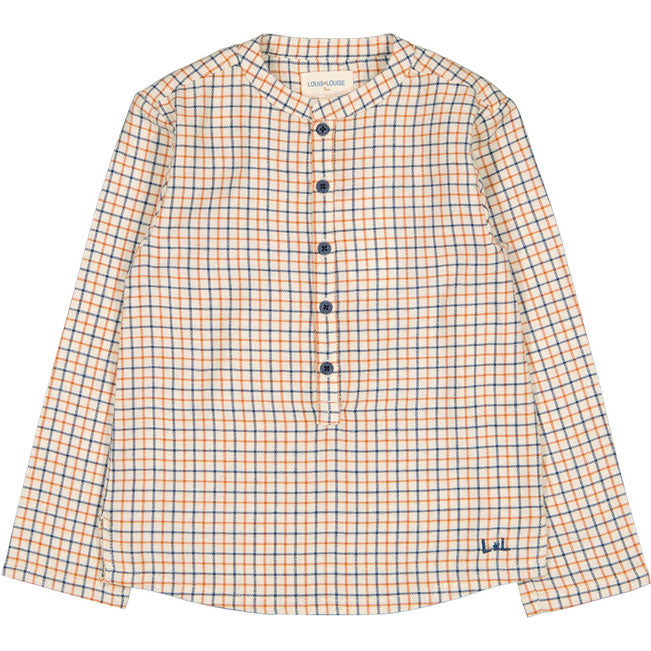 Louis Louise Cream Check Twill Grand-Pere Shirt