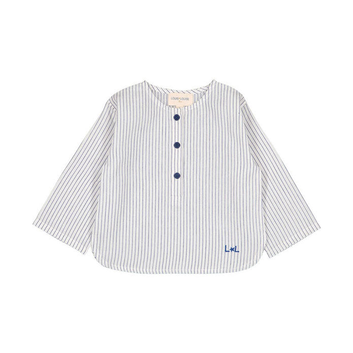 Louis Louise Navy Striped Oncle Shirt