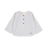 Louis Louise Navy Striped Oncle Baby Shirt
